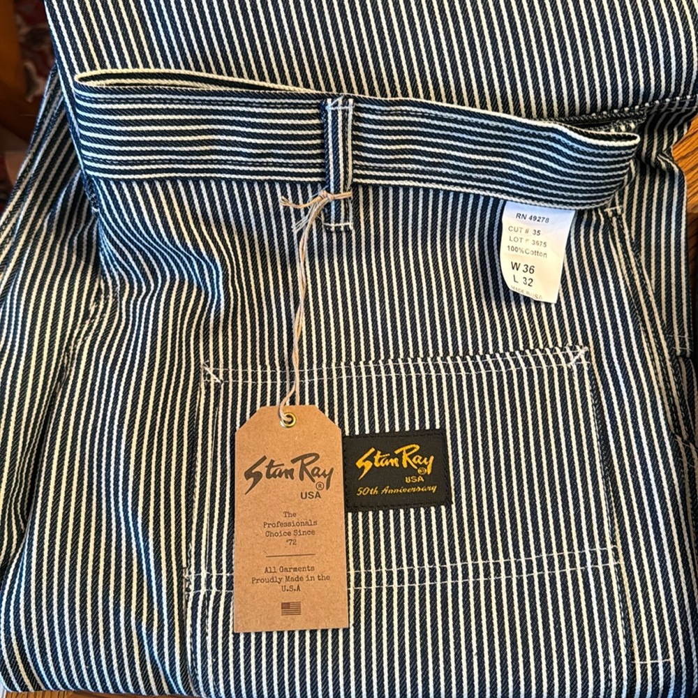 Stan Ray Navy Hickory Striped Painter Pants
